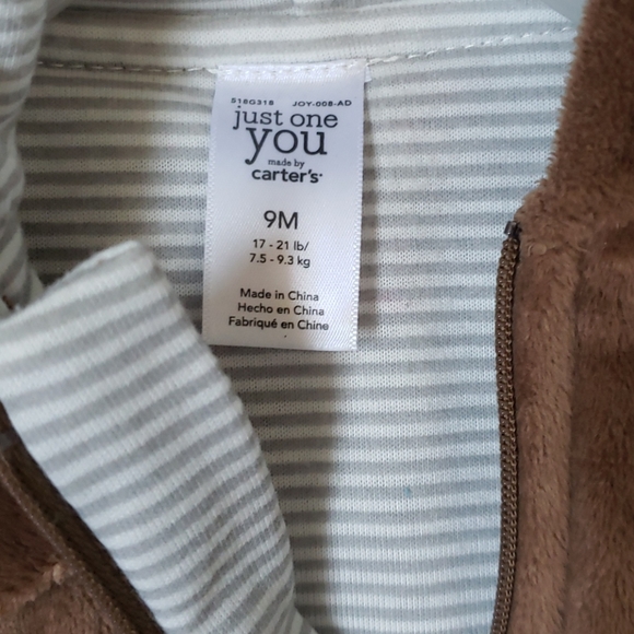 Carter's baby warm bunting sz 9 months - Picture 2 of 4